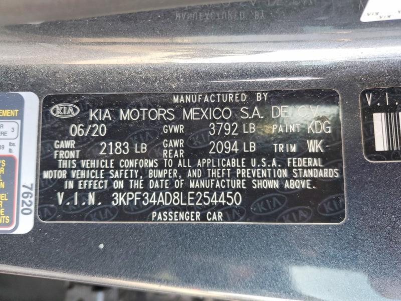 2020 KIA Forte gt Line