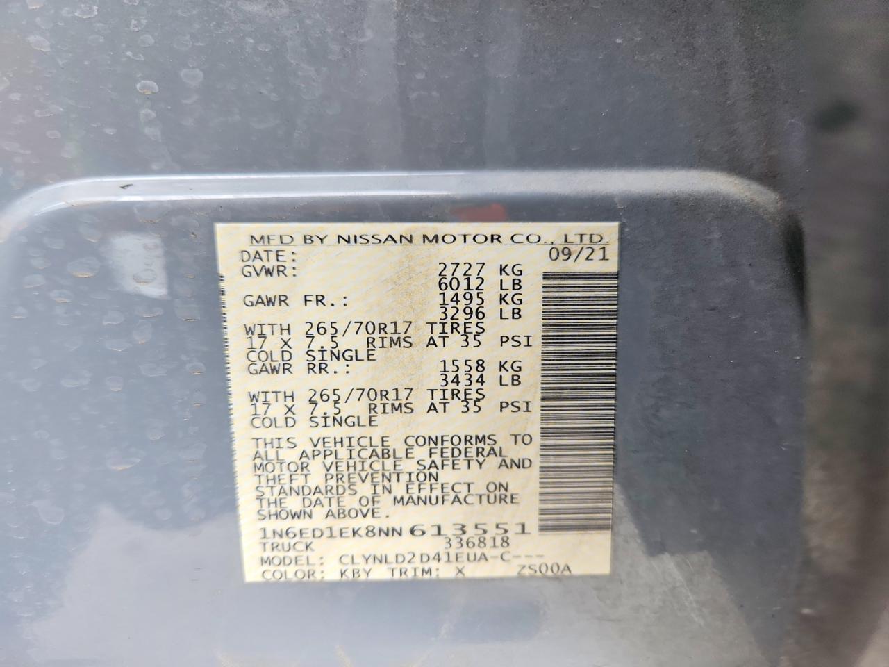 2022 Nissan Frontier PRO-4X