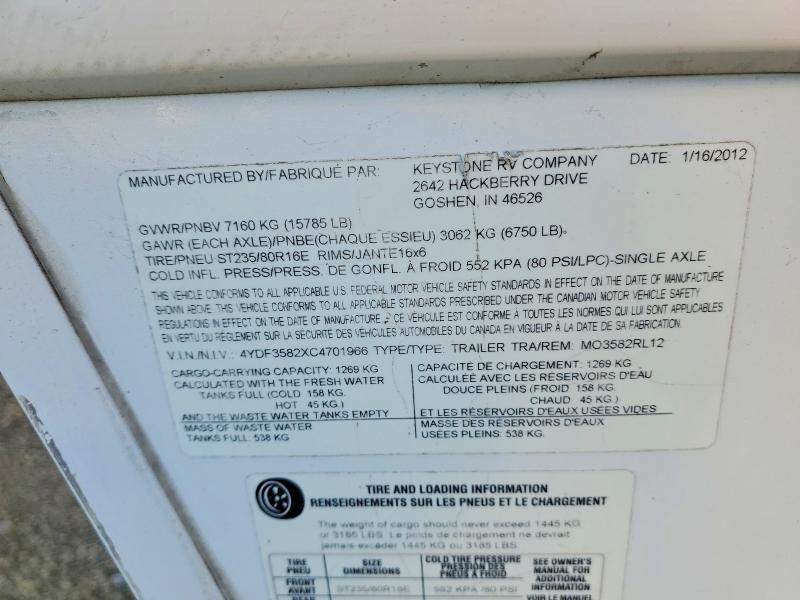 2012 Montana 2012 Keystone Montana Camper