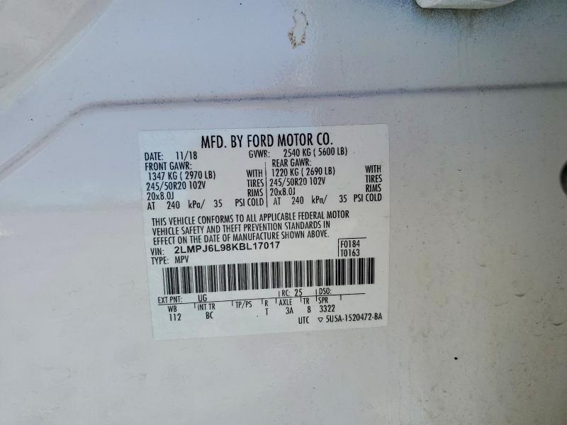 2019 Lincoln Nautilus Reserve