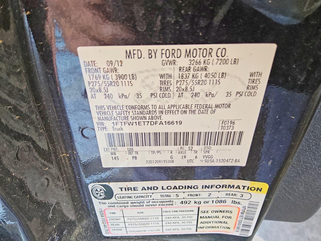 2013 Ford F150 Supercrew