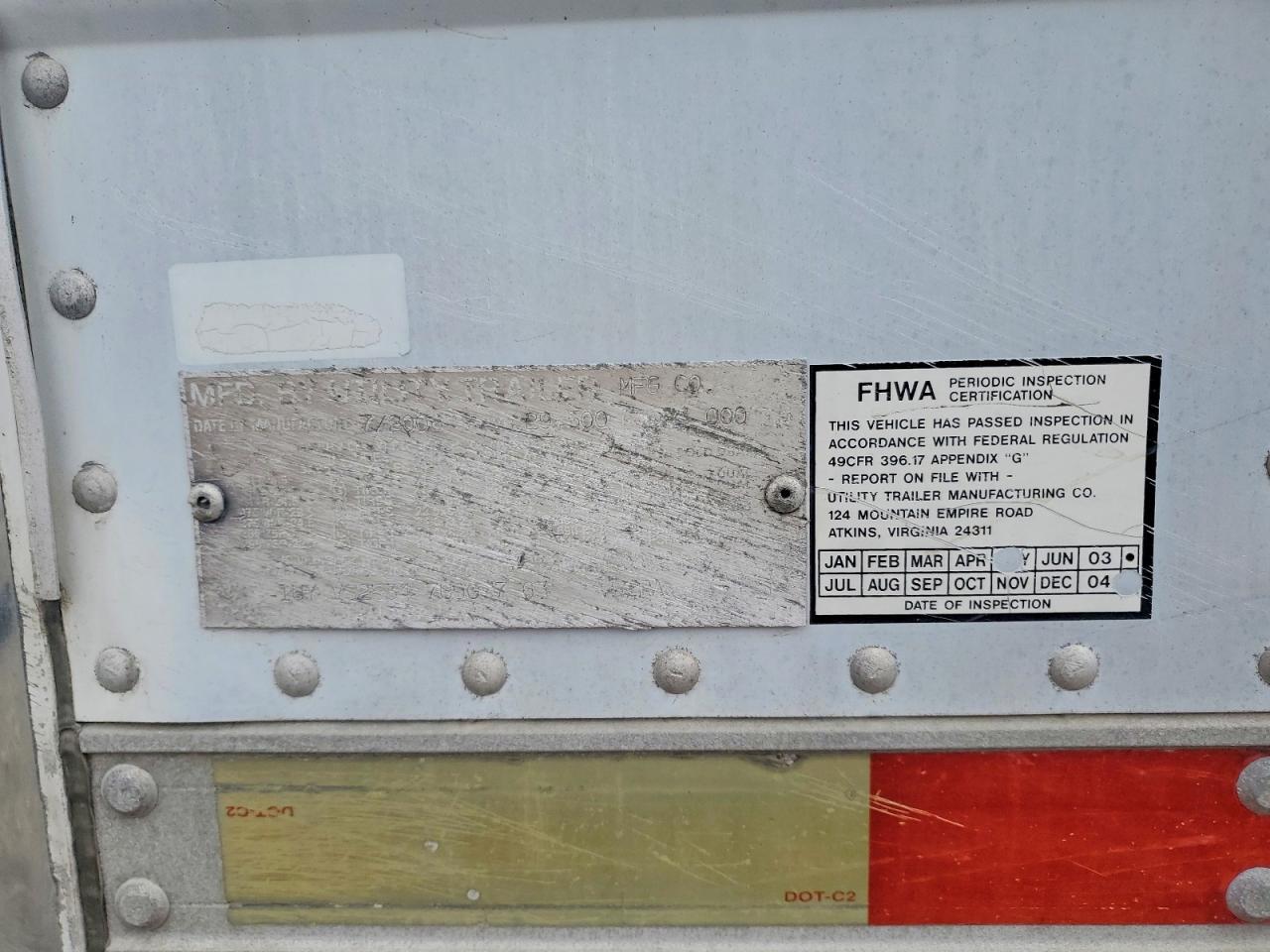 2007 Commander 2007 Utility Refrigerated Van Trailer