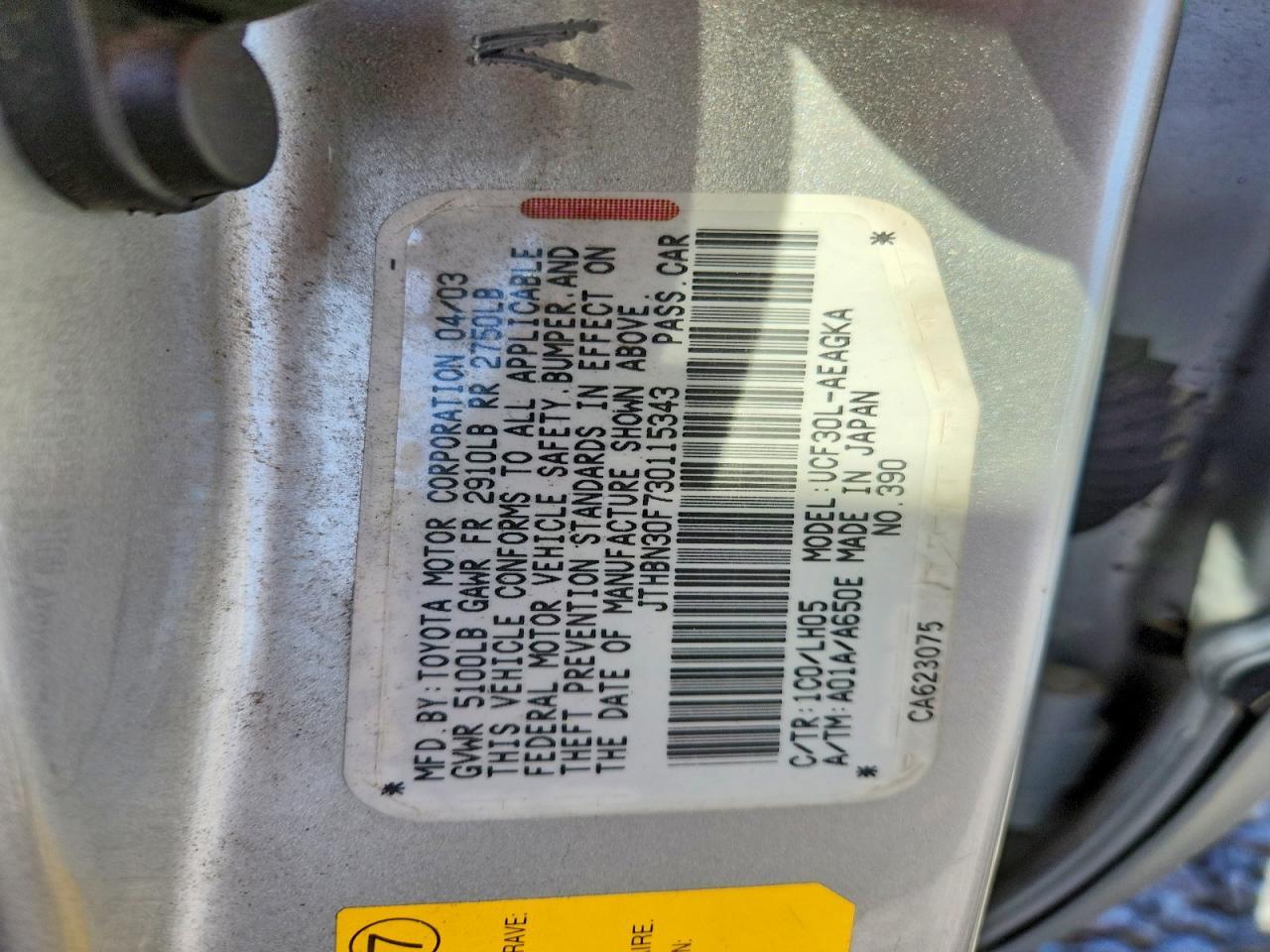 2003 Lexus Ls 430 Base