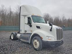 Salvage trucks for sale at Duryea, PA auction: 2016 Peterbilt 579 Semi Truck