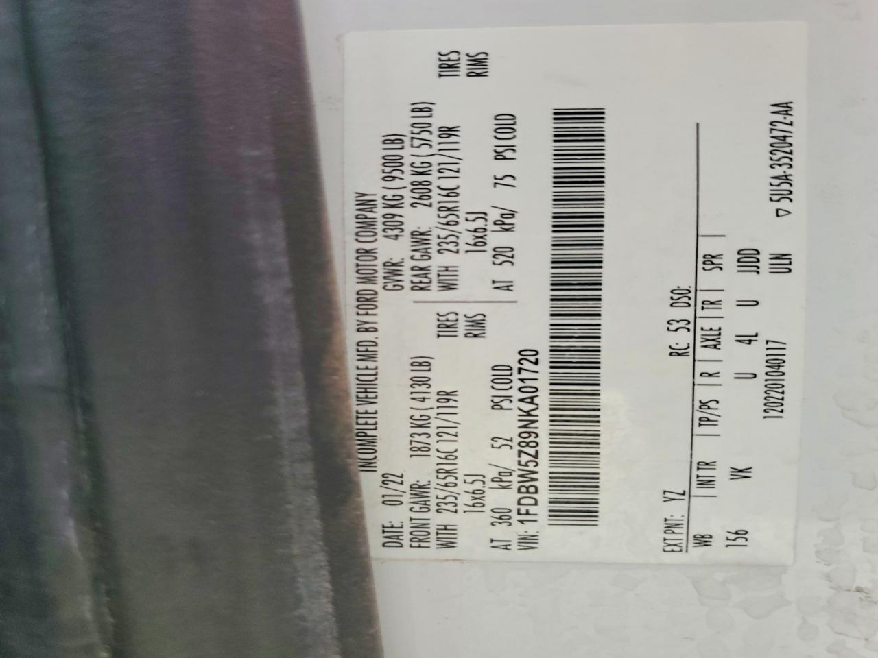 2022 Ford Transit Delivery Truck