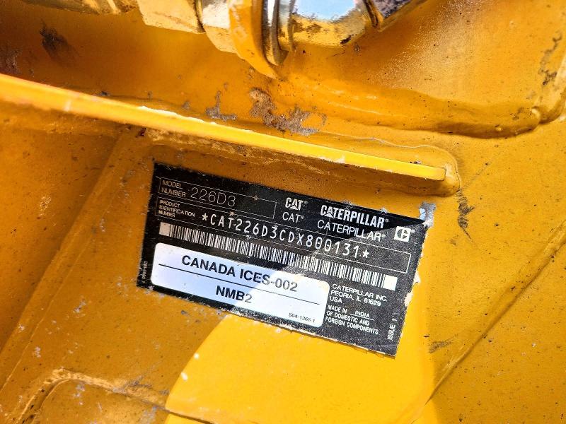 2020 Caterillar 226D3 Skid Steer Loader