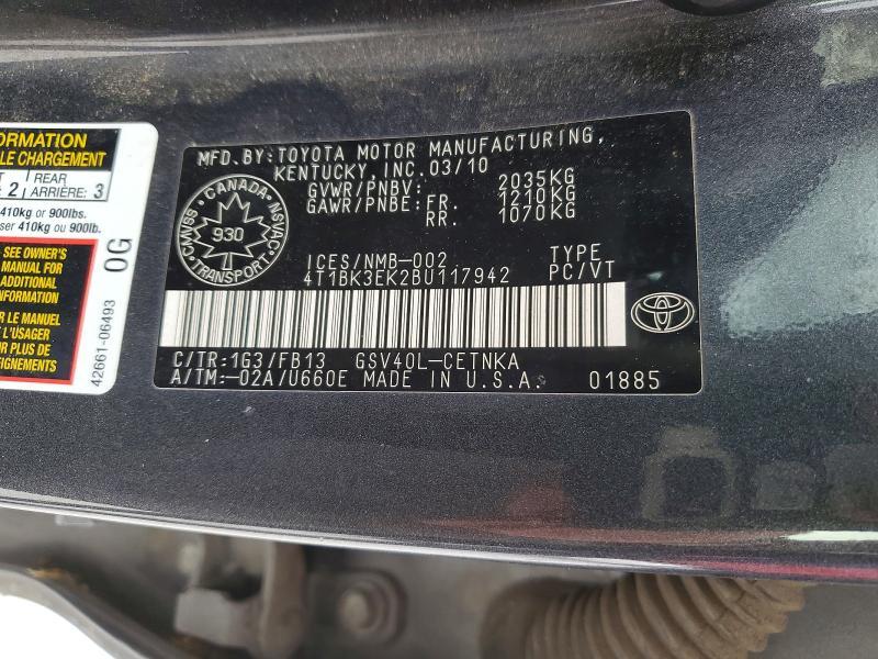 2011 Toyota Camry le V6