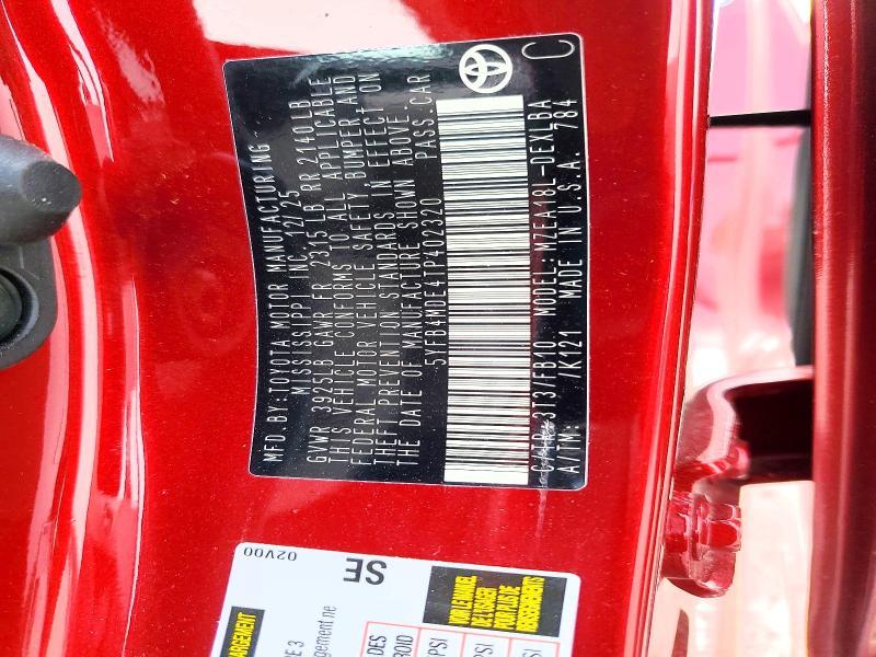 2026 Toyota Corolla le