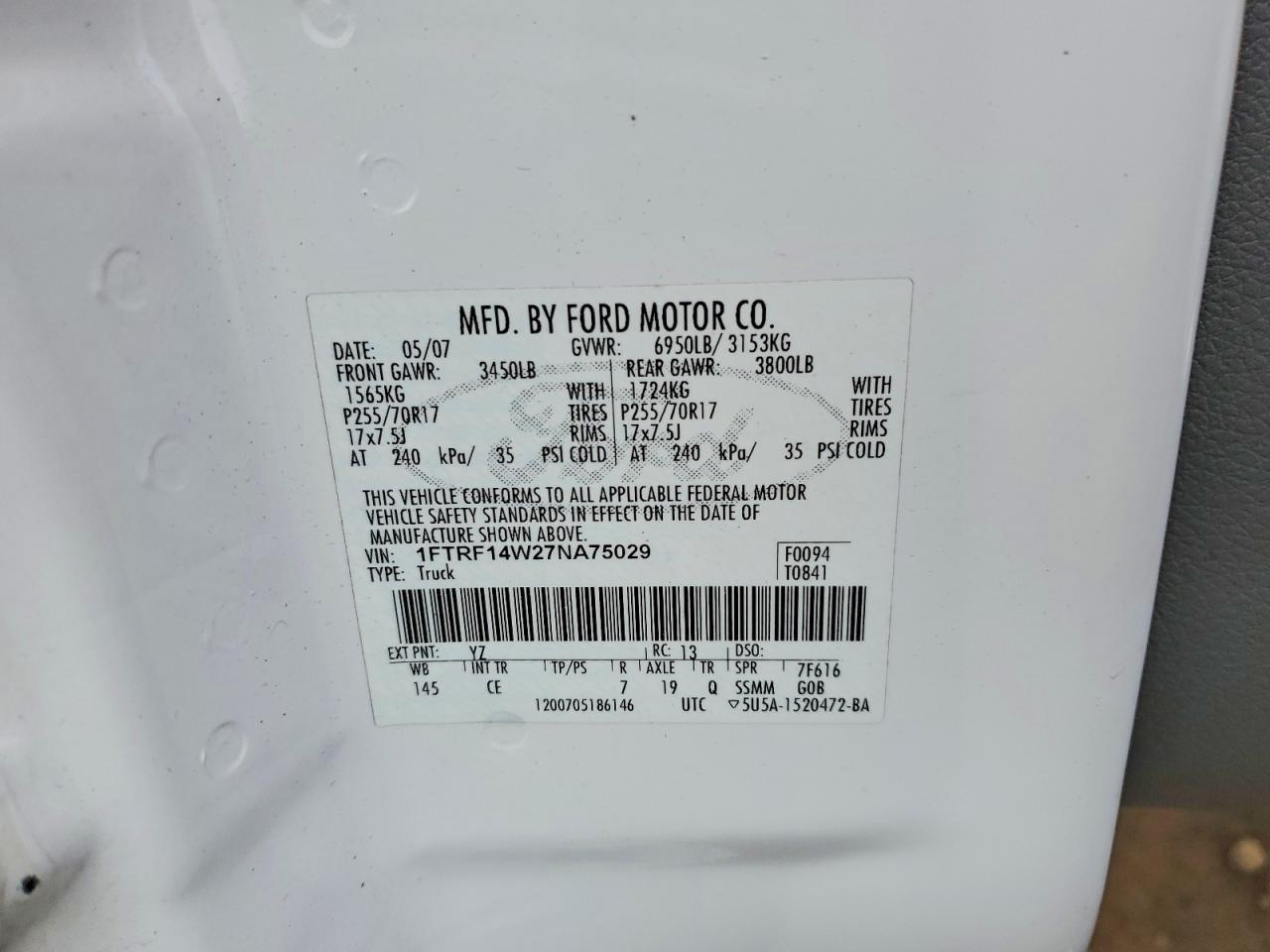 2007 Ford F150