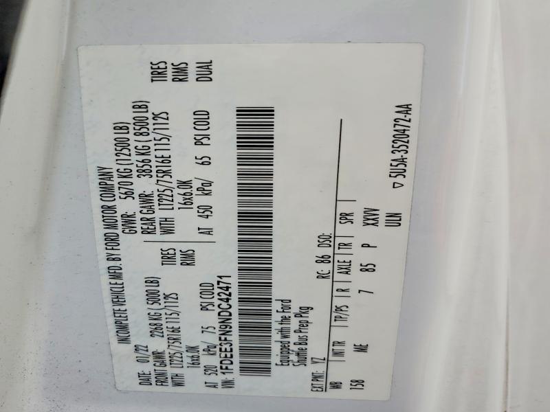 2022 Ford E350 Shuttle Bus