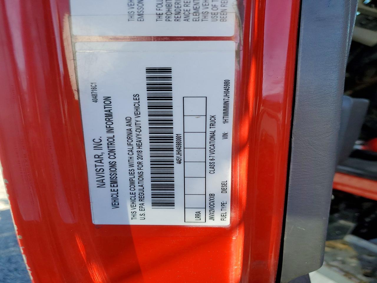 2018 International MA025 Flatbed Truck