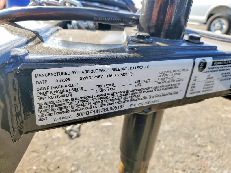 2025 Unknown 2025 Belmont TM610 Enclosed Cargo Trailer