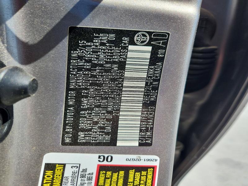 2015 Toyota Corolla le