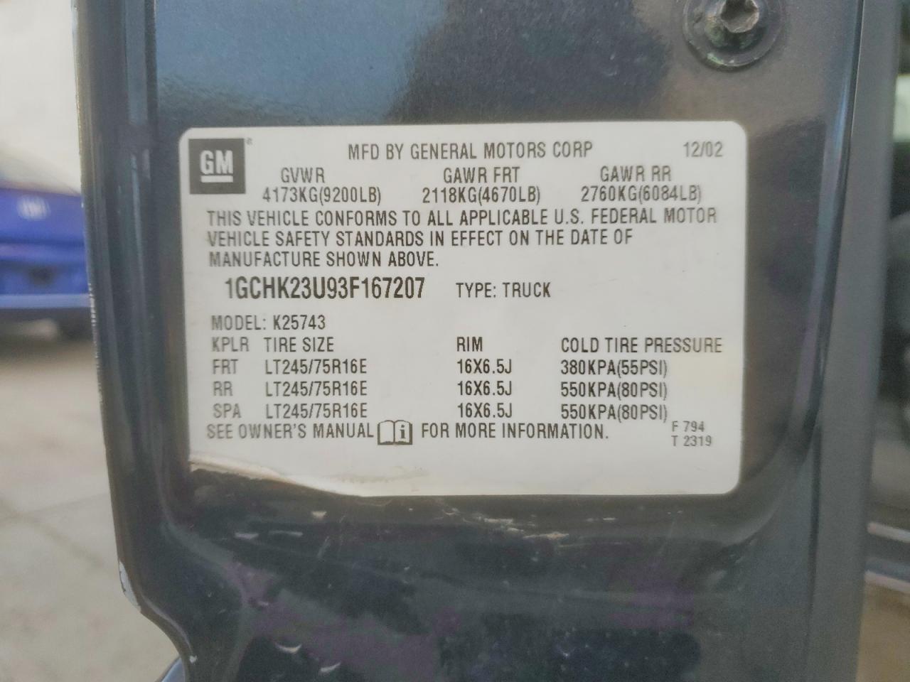 2003 Chevrolet Silverado K2500 Heavy Duty