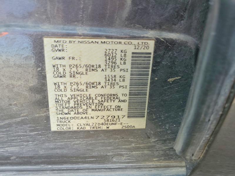 2020 Nissan Frontier SV