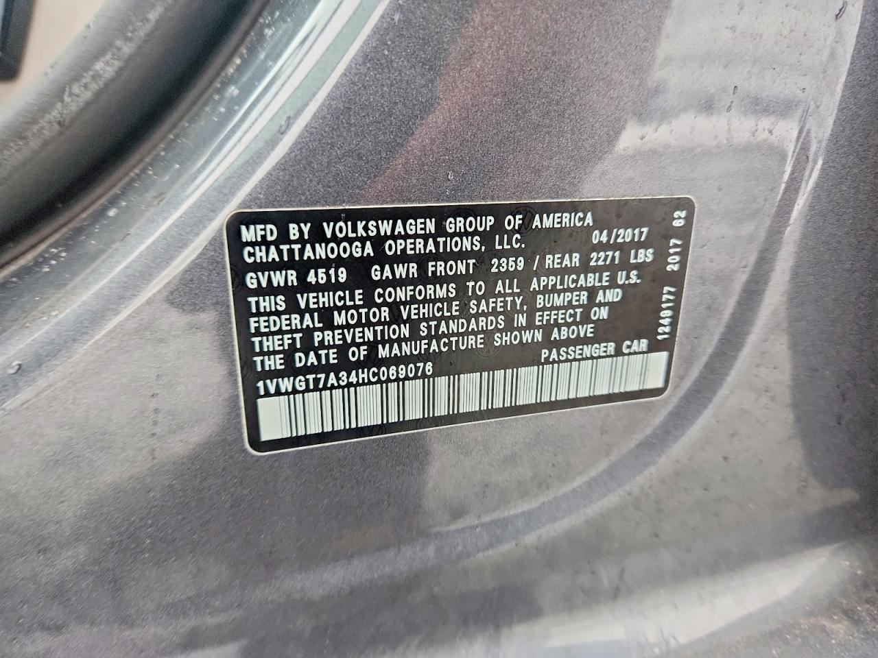 2017 Volkswagen Passat se