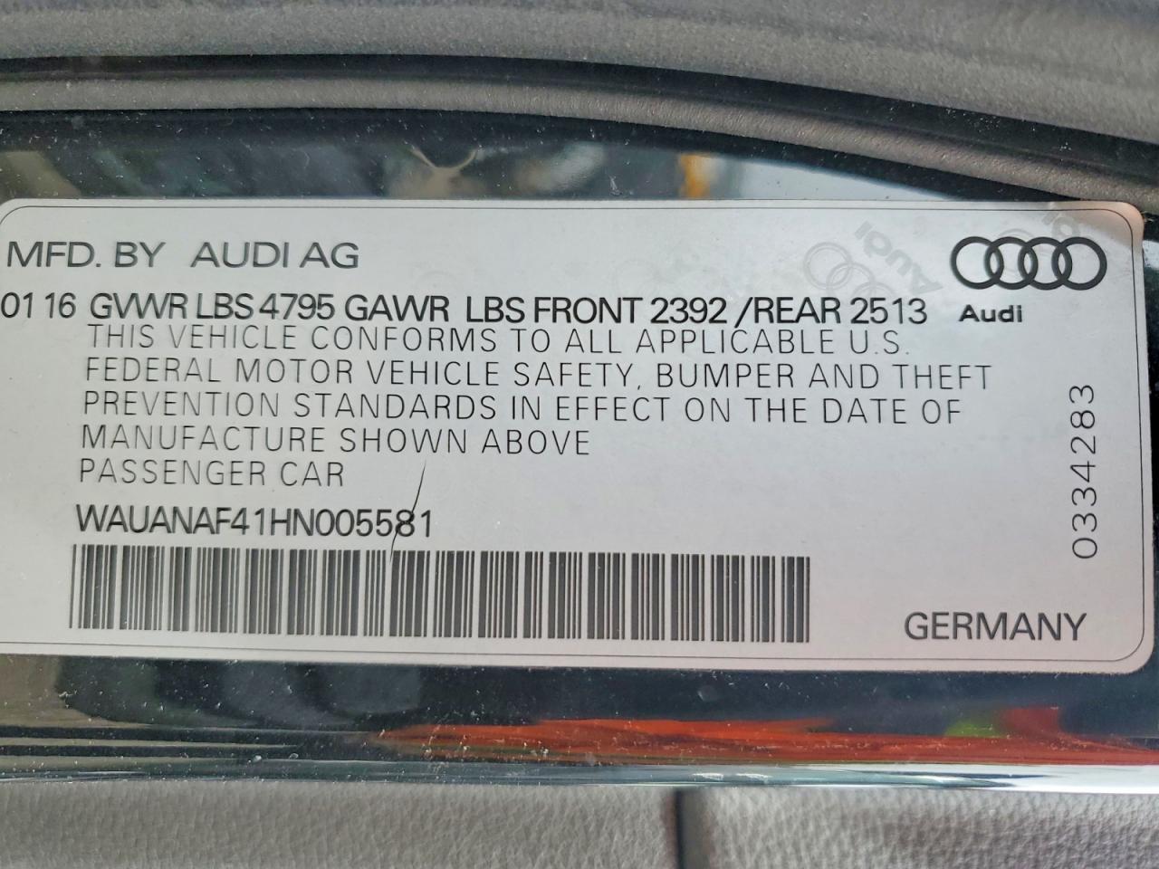 2017 Audi A4 Premium