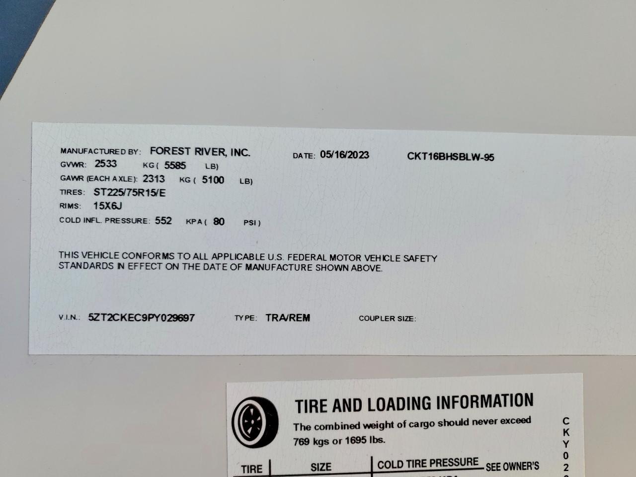 2023 Foresriver 2023 Forest River Black Label Camper