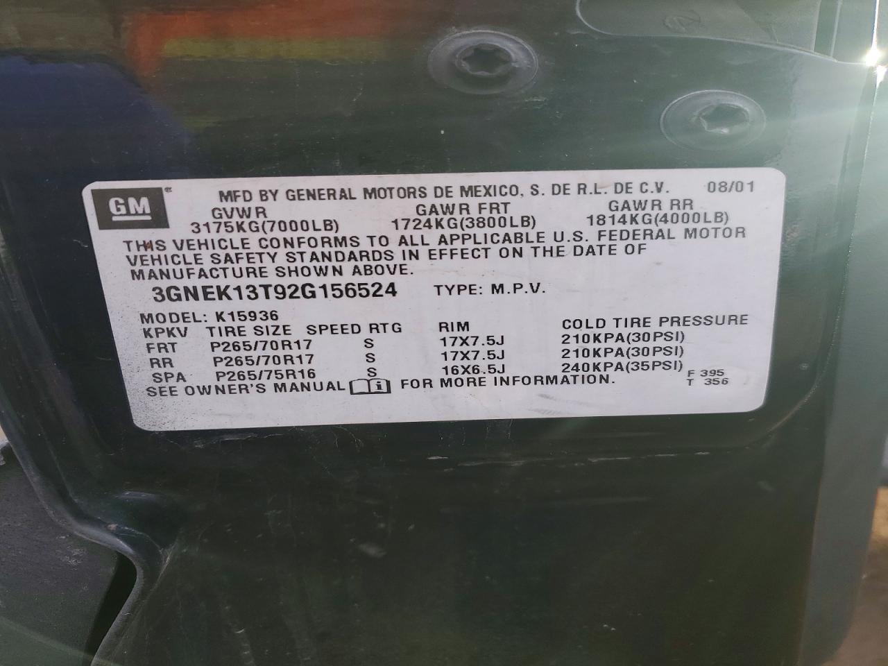 2002 Chevrolet Avalanche K1500