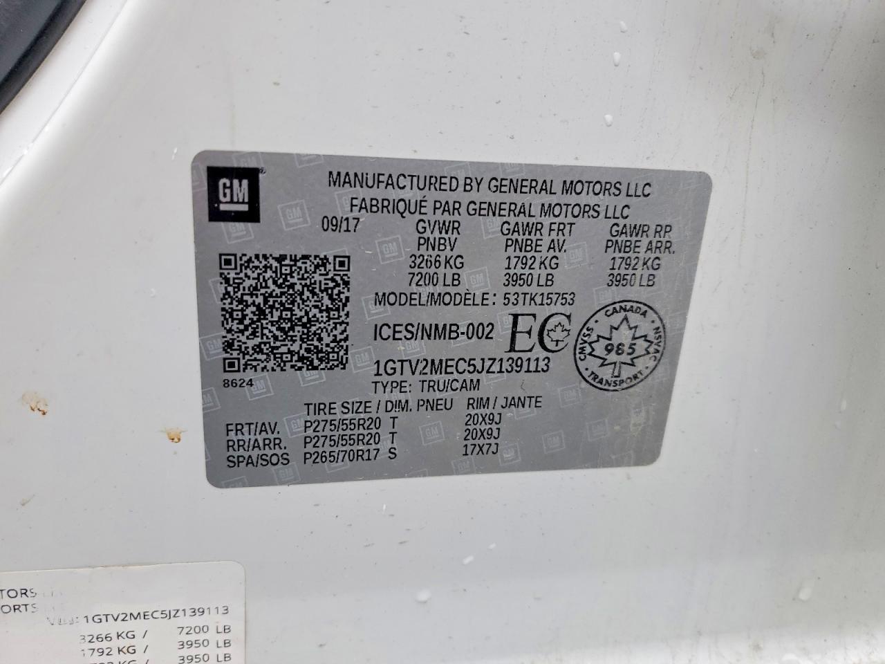 2018 GMC Sierra K1500 SLE