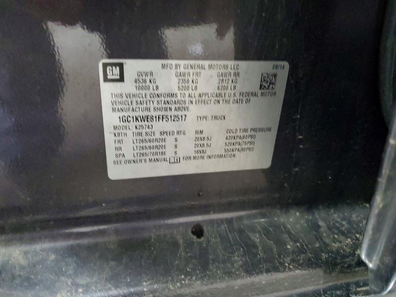 2015 Chevrolet Silverado K2500 Heavy Duty LTZ