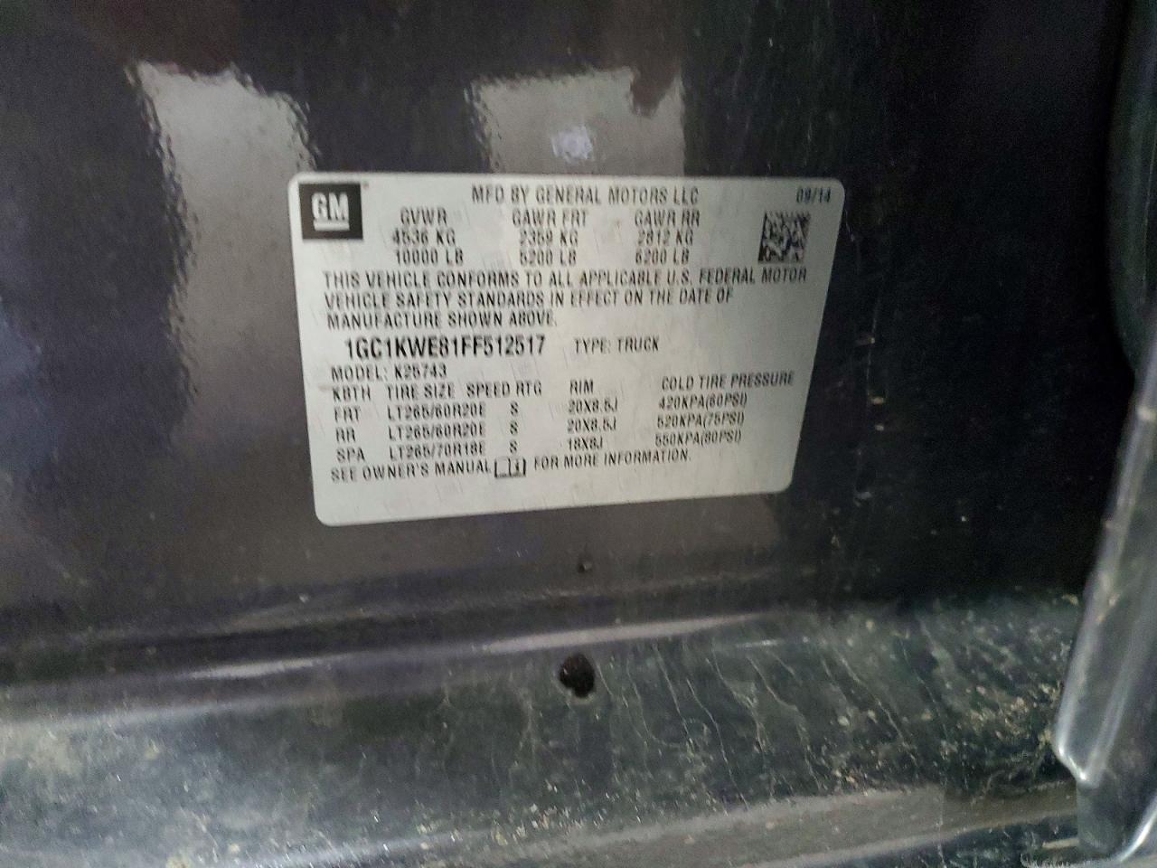 2015 Chevrolet Silverado K2500 Heavy Duty LTZ