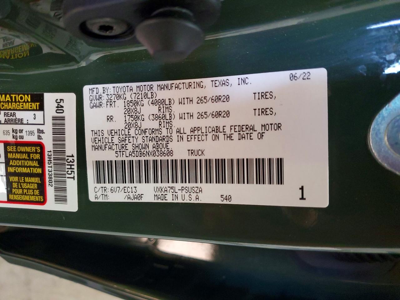 2022 Toyota Tundra SR5