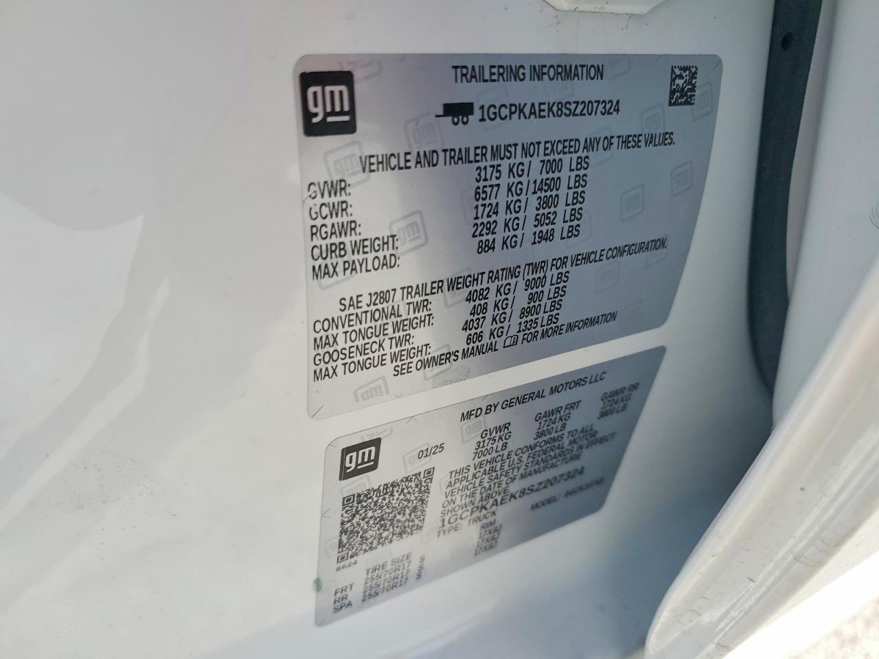 2025 Chevrolet Silverado K1500