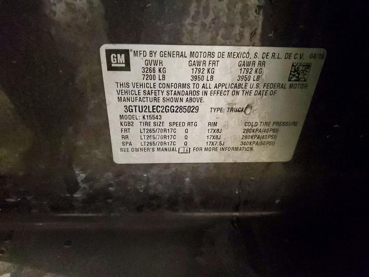 2016 GMC Sierra K1500