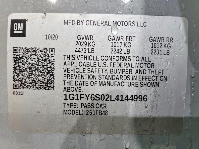 2020 Chevrolet Bolt ev lt