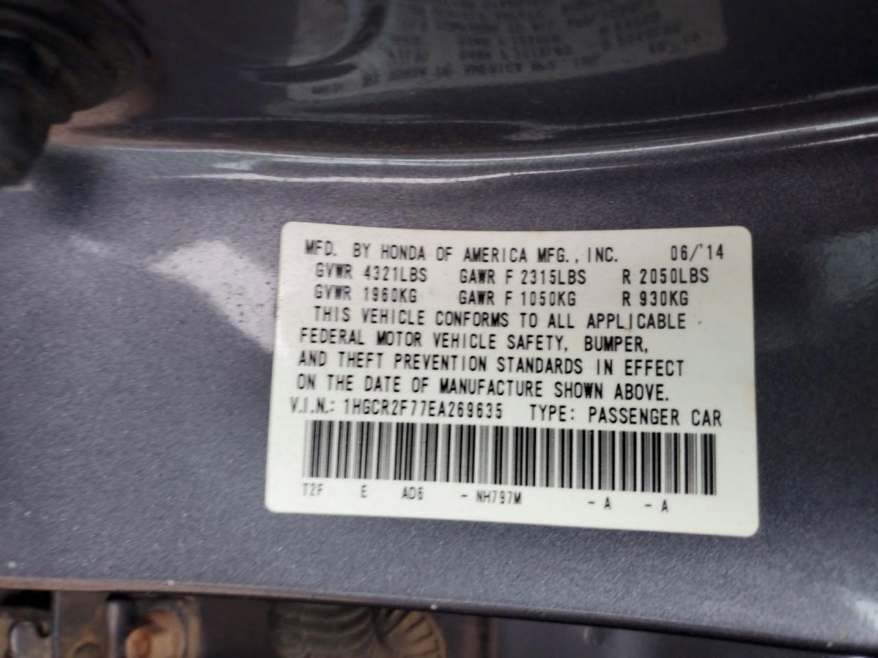 2014 Honda Accord ex