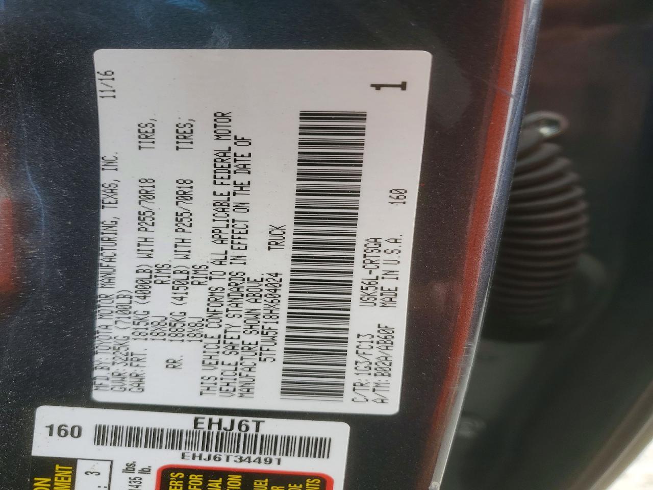 2017 Toyota Tundra SR5