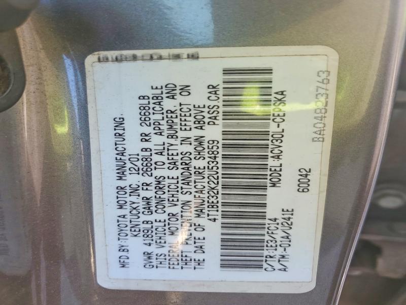 2002 Toyota Camry se