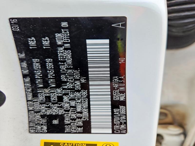 2016 Toyota Highlander Limited Platinum