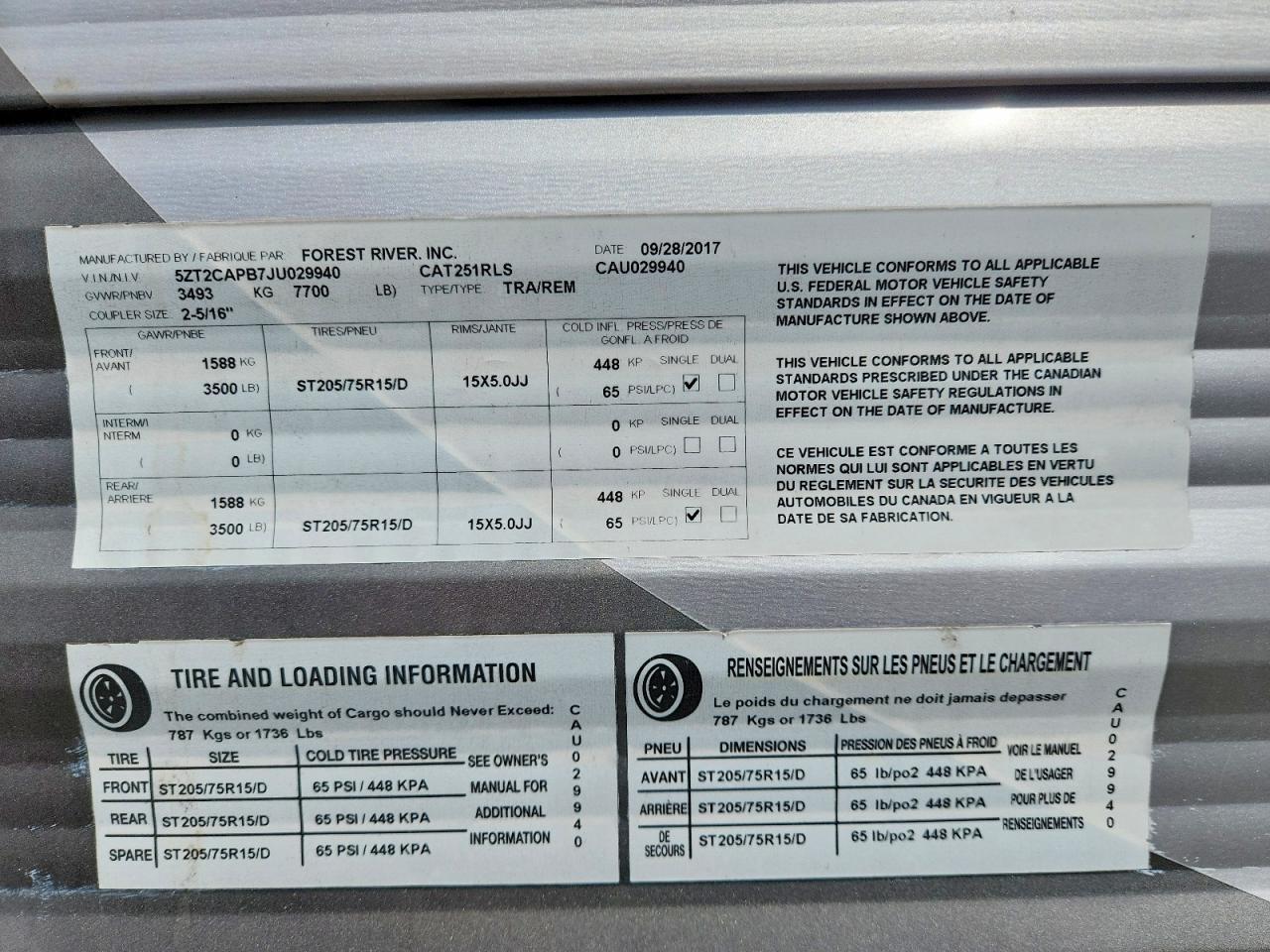 2018 Foresriver 2018 Forest River Catalina Camper