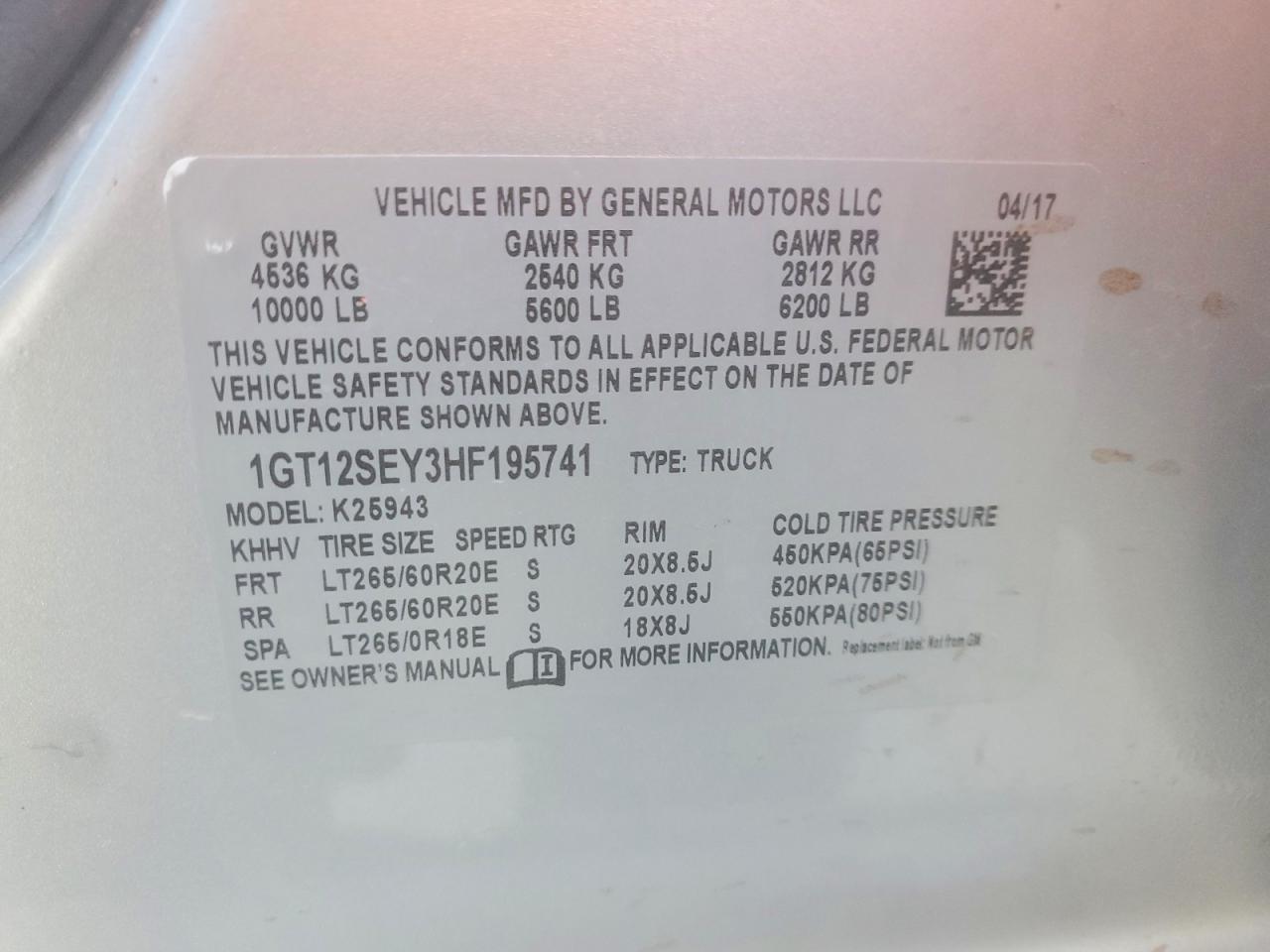 2017 GMC Sierra K2500 SLE