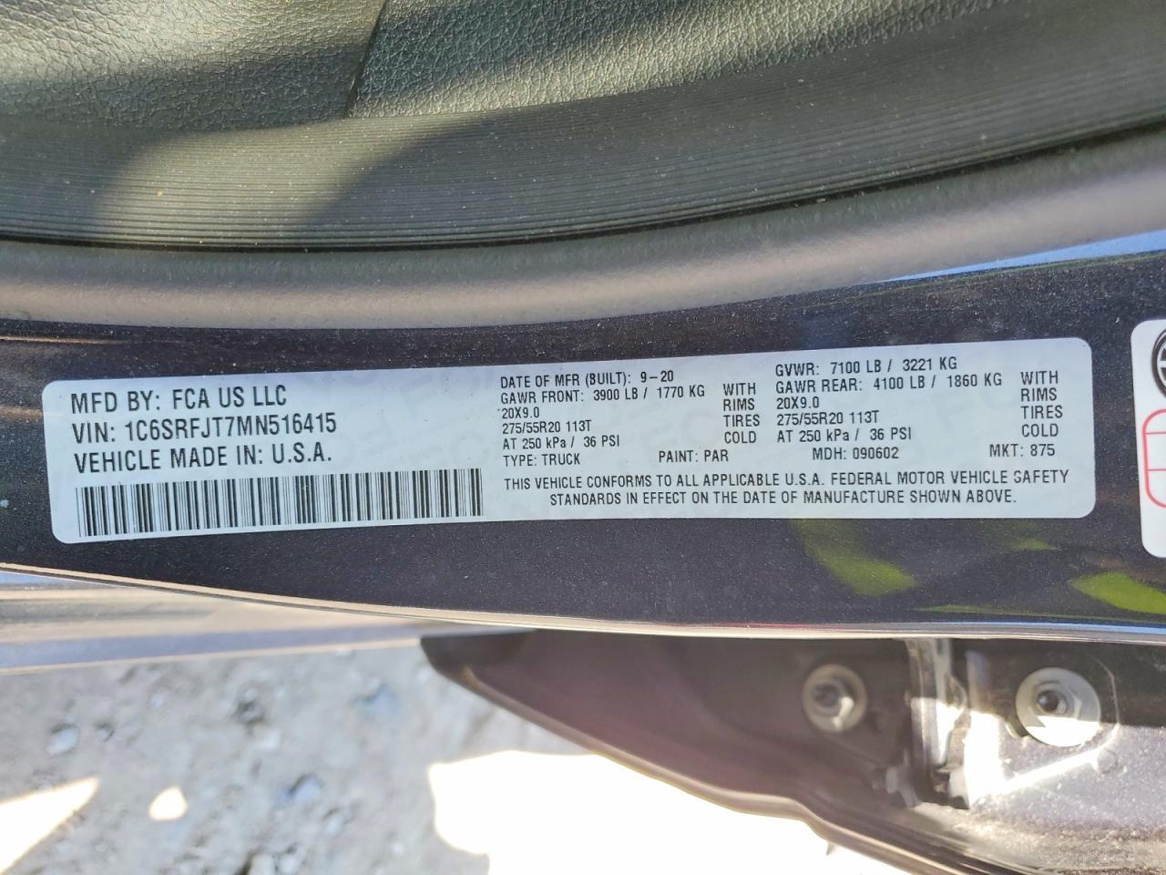 2021 Dodge 1500 Laramie