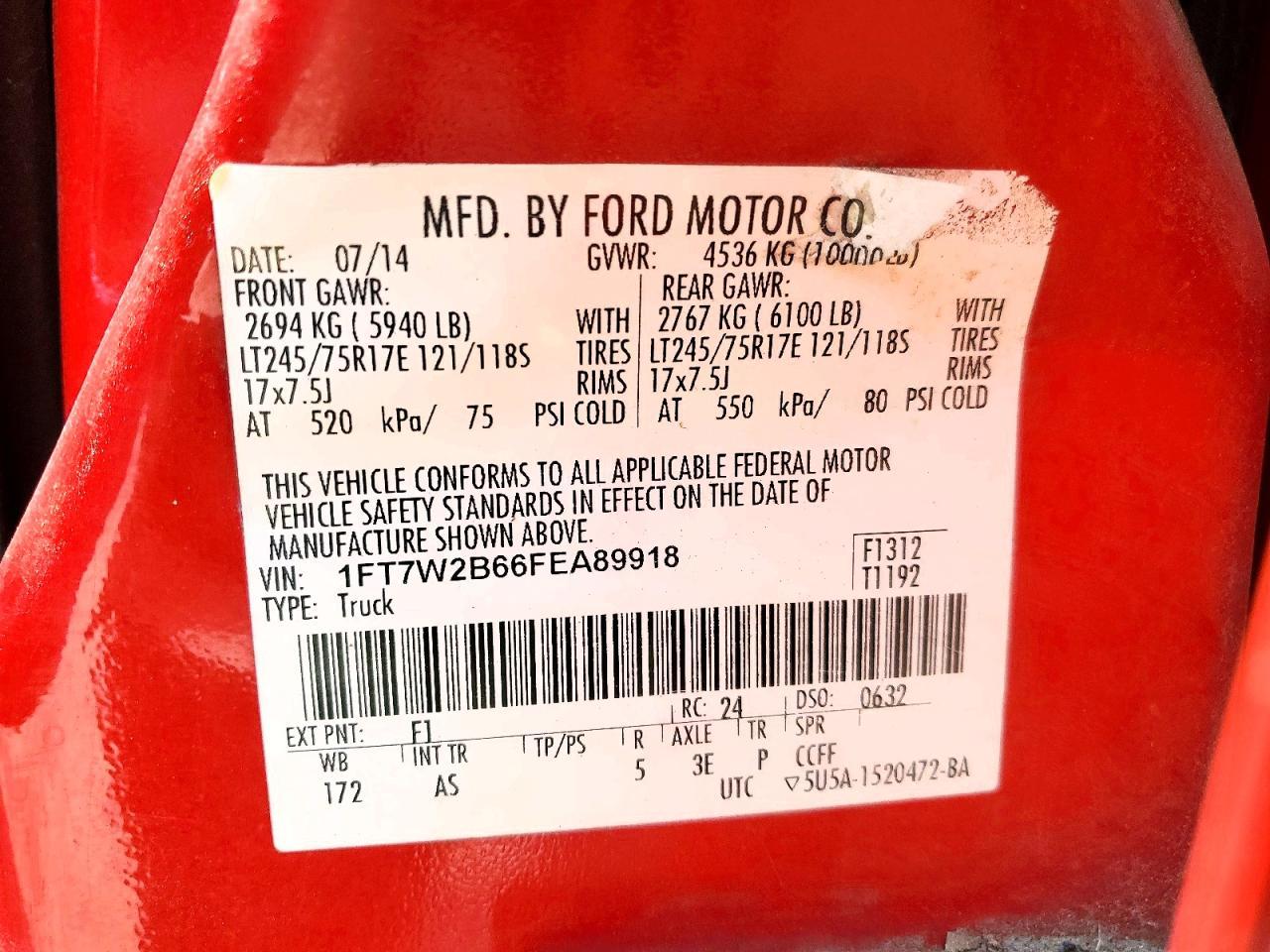 2015 Ford F250 Super Duty
