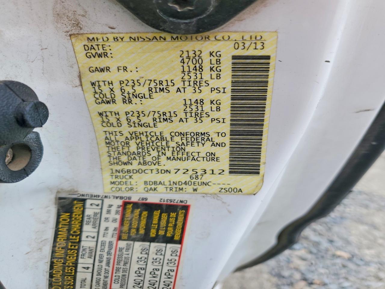 2013 Nissan Frontier S