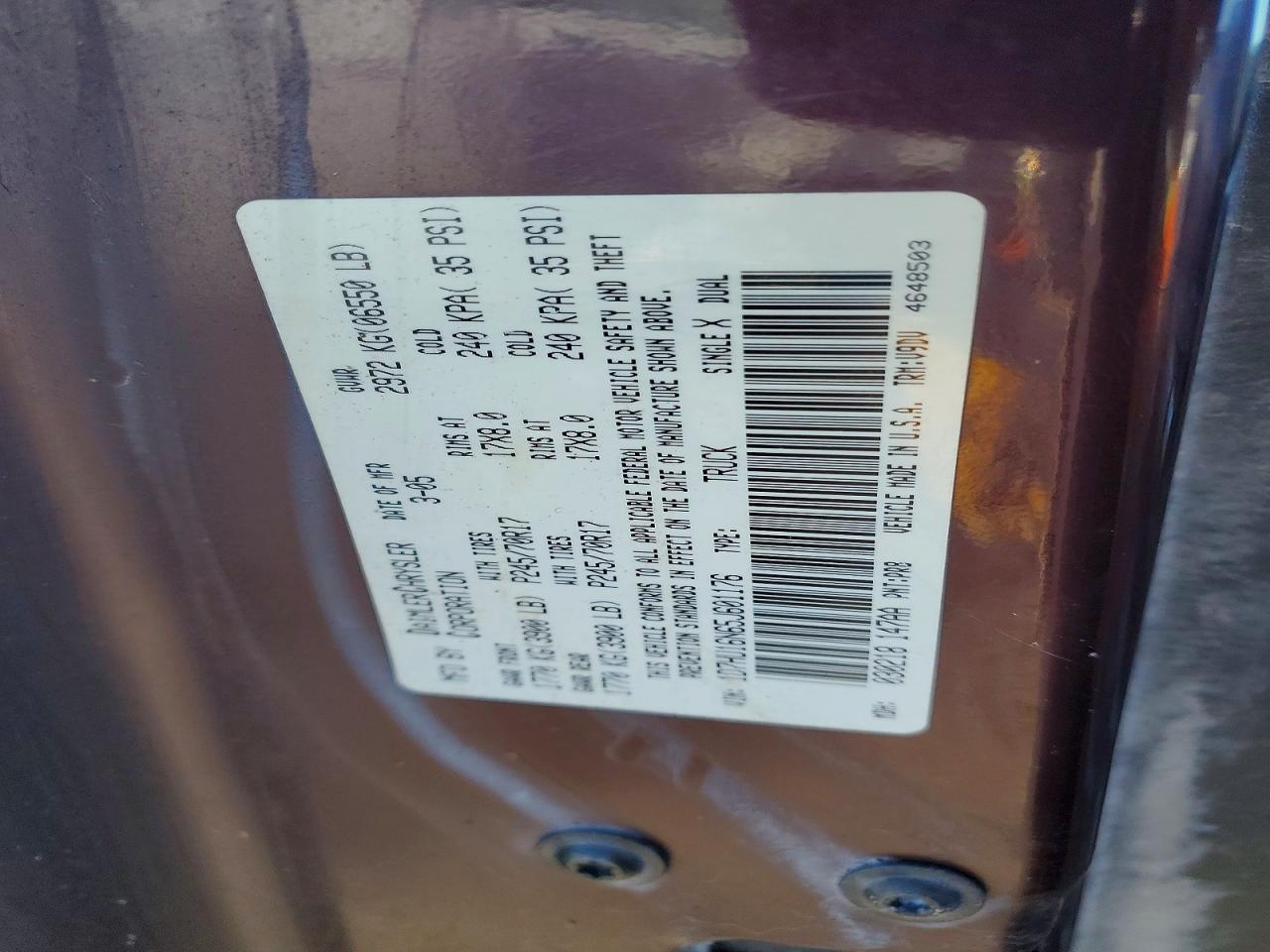 2005 Dodge RAM 1500 ST