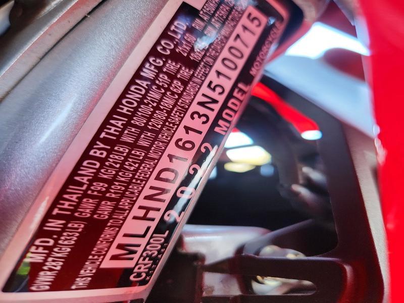 2022 Honda CRF300 L