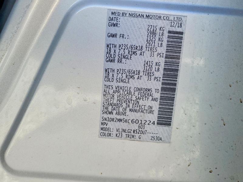 2019 Nissan Pathfinder sl