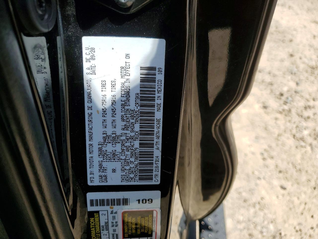 2020 Toyota Tacoma SR