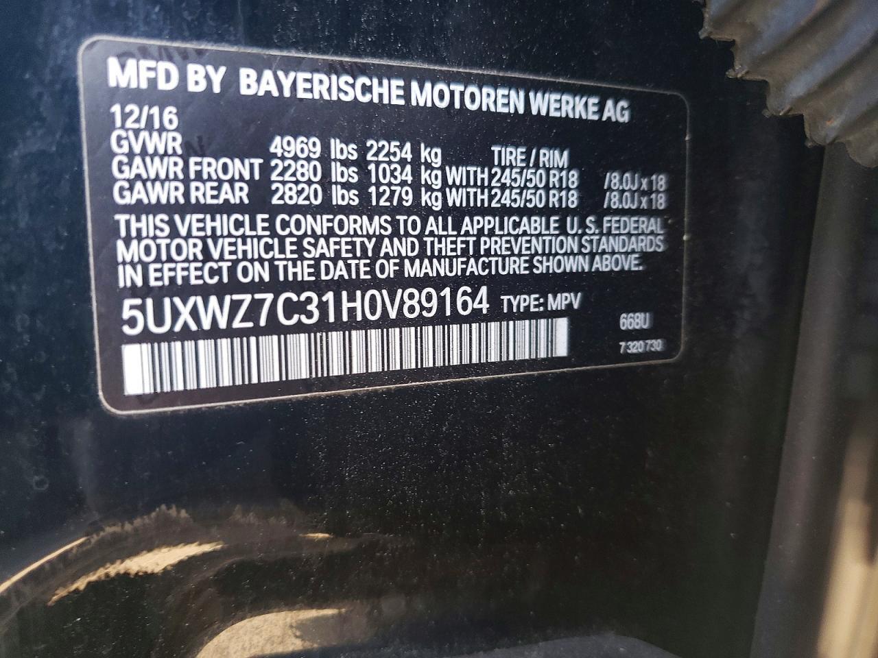 2017 BMW X3 Sdrive28i