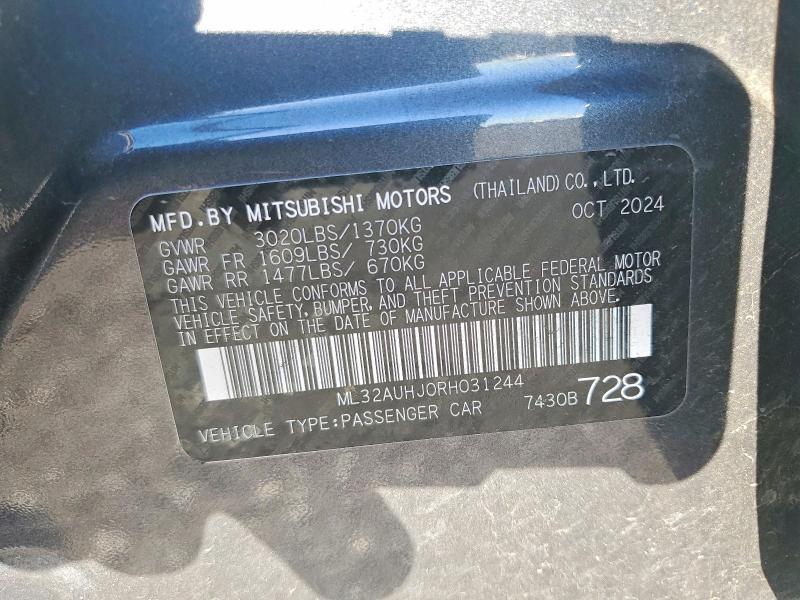 2024 Mitsubishi Mirage es