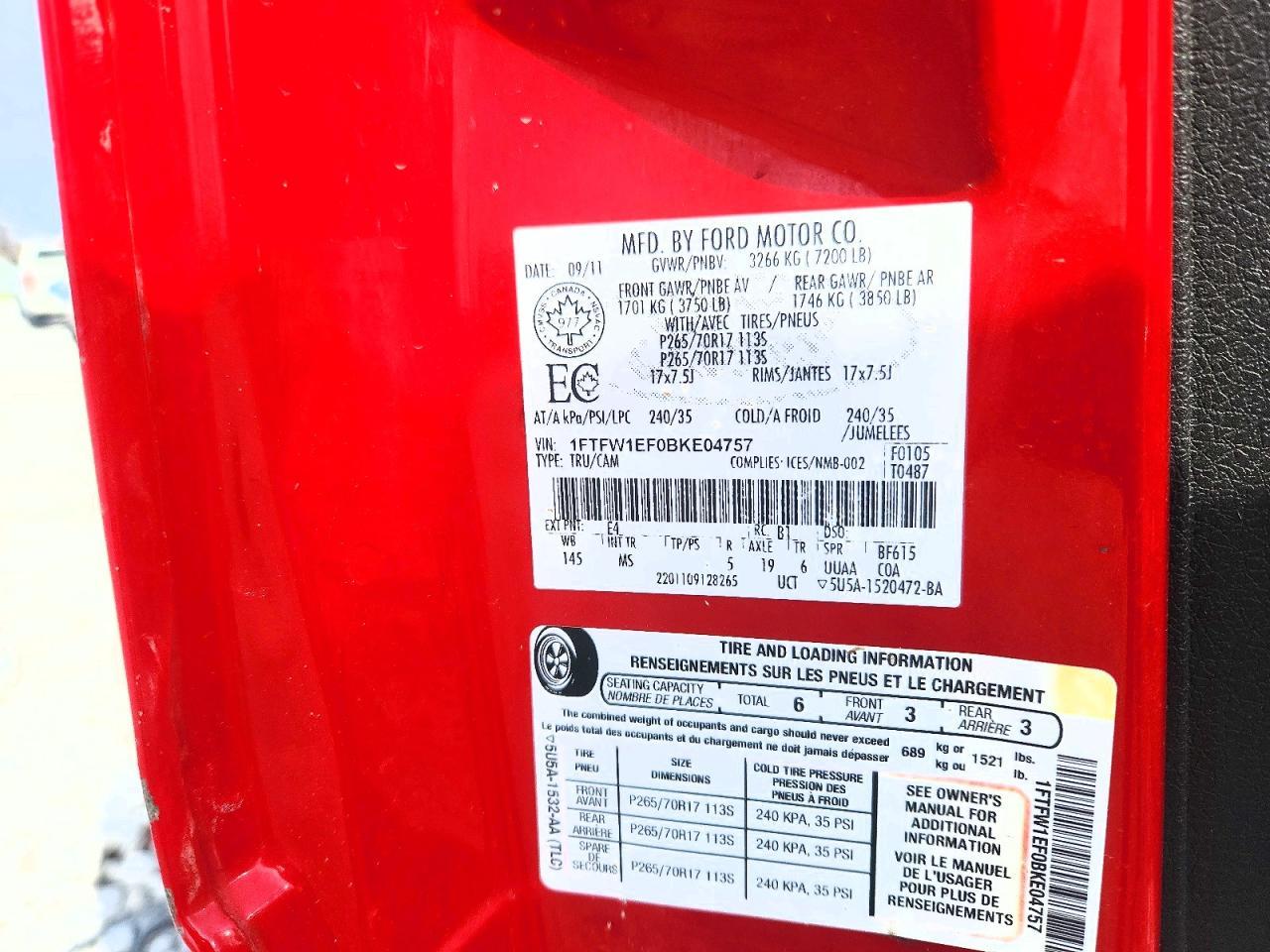 2011 Ford F150 Supercrew