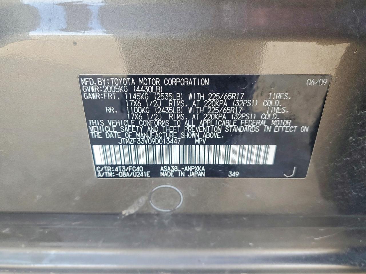 2009 Toyota Rav4 Base