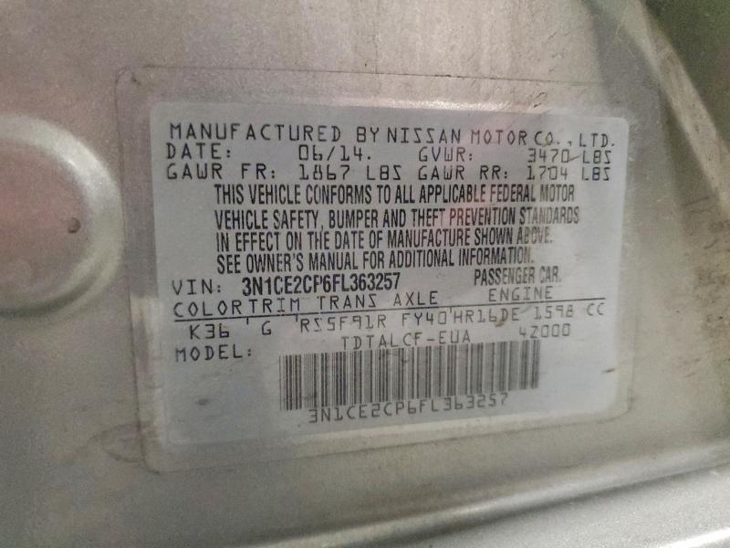 2015 Nissan Versa Note s