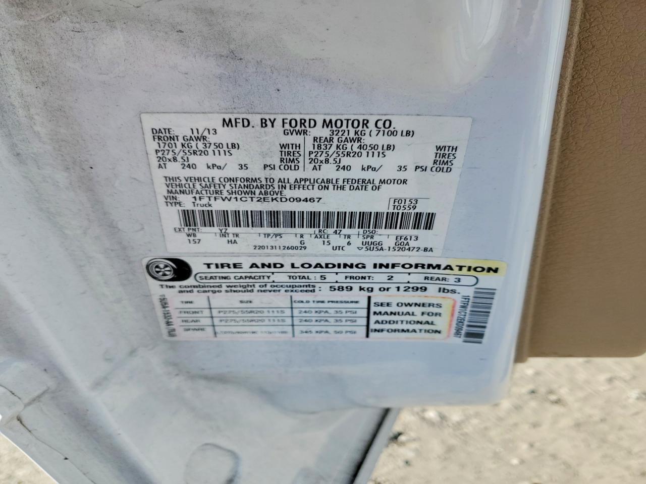 2014 Ford F150 Supercrew