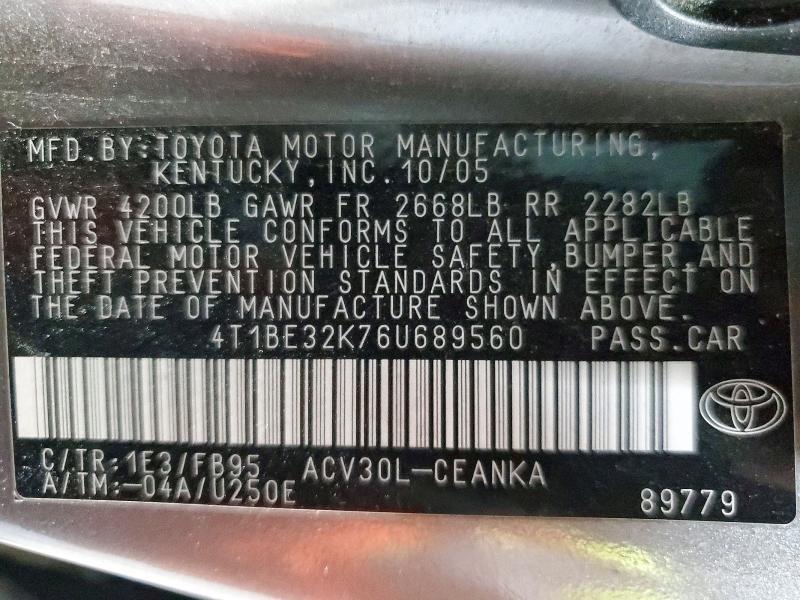 2006 Toyota Camry le